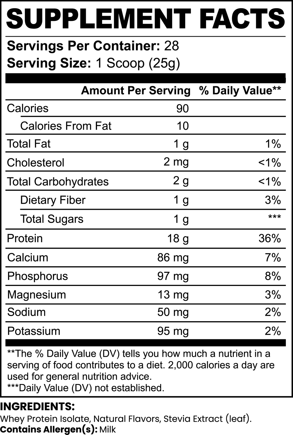 Unleashed Protein Pure3 100% Whey Protein Isolate (Chocolate)